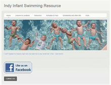 Tablet Screenshot of indyinfantswim.com